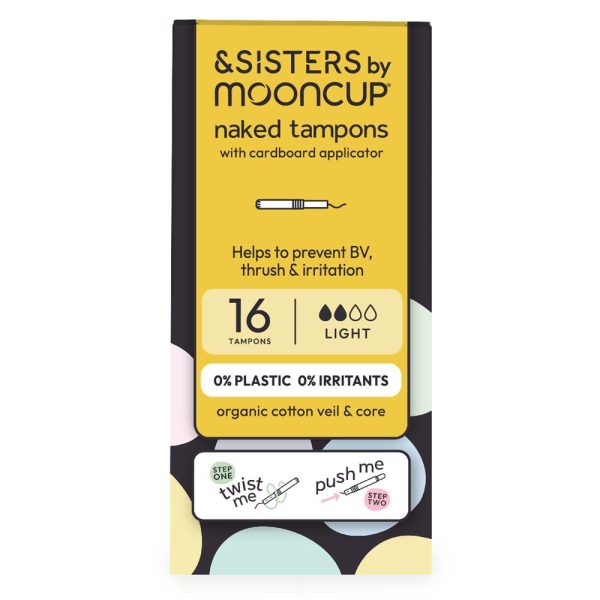 &SISTERS Organic Cotton Eco-applicator Tampons | Light Regular Absorbency Supply