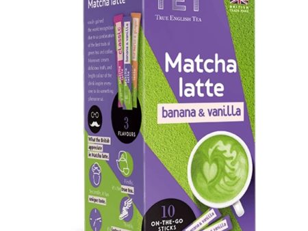 True English Tea ??? MATCHA LATTE BANANA & VANILLA 10x10g in sticks Cheap