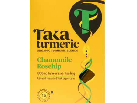 Taka Turmeric Organic Chamomile Rosehip Teabags Online now