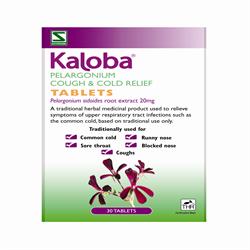 Schwabe Kaloba Pelargonium Cough & Cold Relief Tablets 30s Sale