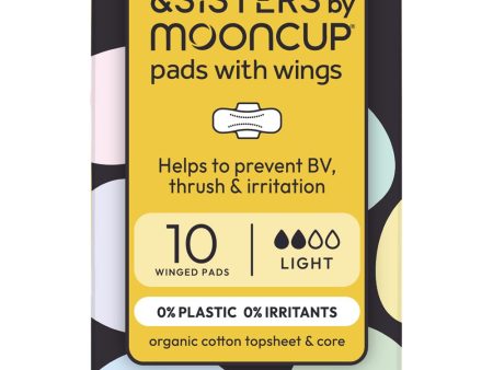 &SISTERS Organic Cotton Pads With Wings | Light Absorbency | (10 pack) Hot on Sale