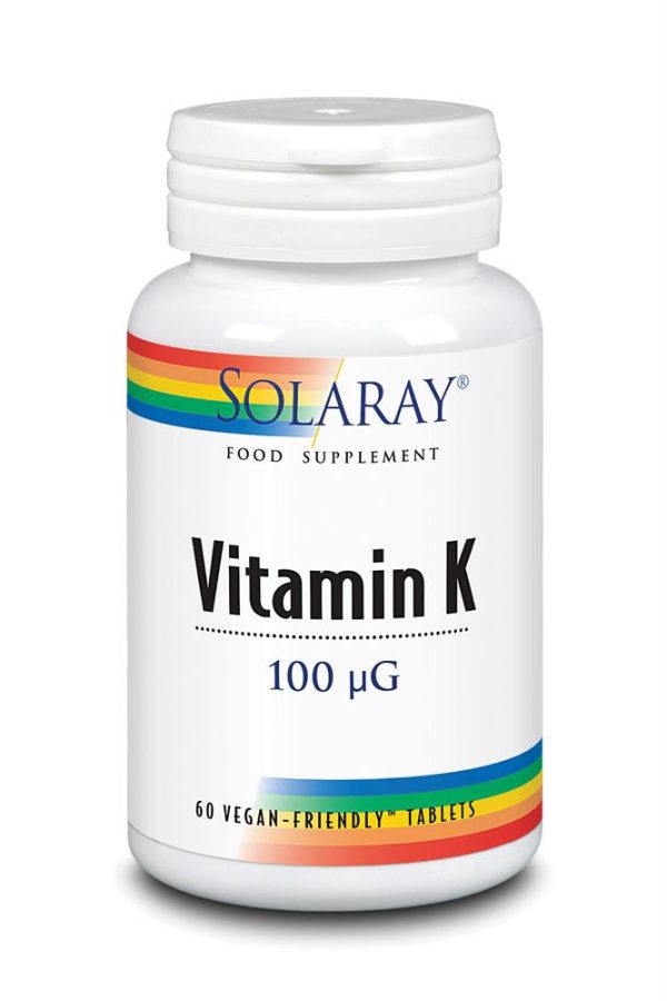 Solaray Vitamin K 100mcg 60 Tablets Online