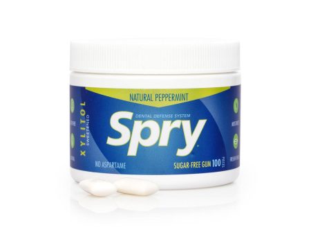 Spry Natural Peppermint Xylitol Gum - 100 piece tub For Cheap