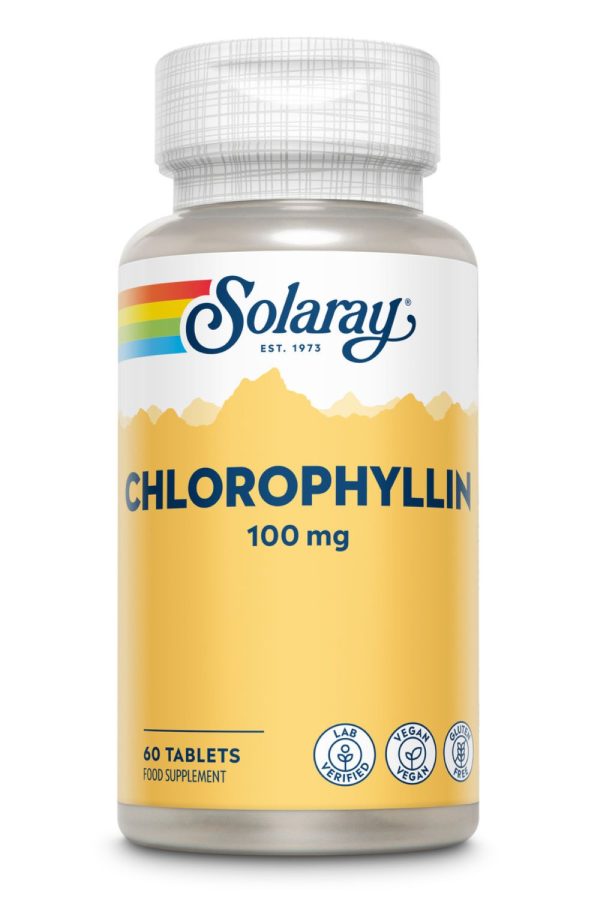 Solaray Chlorophylline 100mg 60 Veg Tablets Online Hot Sale