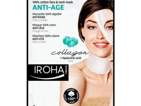 Anti-Ageing Revitalising Mask Cotton Face & Neck Iroha Cotton Face Neck Mask (1 Unit) Online now