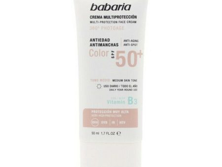 Anti Brown Spot Sun Cream Multi-Protection Color Babaria Solar Multiproteccion SPF 50+ 50 ml For Cheap