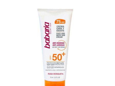 Anti Brown Spot Sun Lotion Cara & Escote Babaria 8410412029889 SPF 50+ (75 ml) SPF 50+ 75 ml Supply