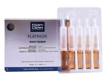 Ampoules Martiderm Platinum Night Renew Hot on Sale