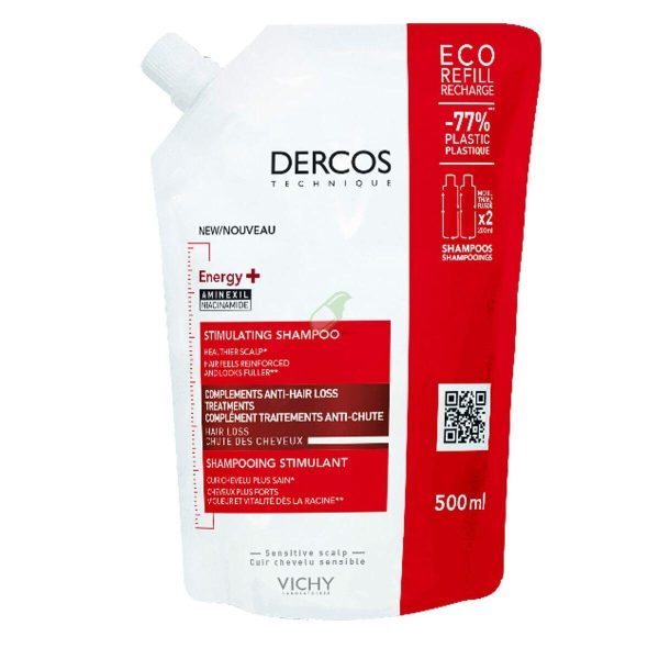 Anti-Hair Loss Shampoo Vichy Dercos Energy+ Refill 500 ml Online Hot Sale